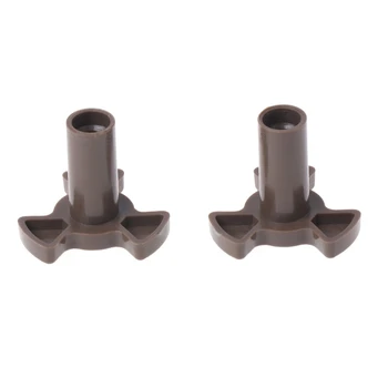 

2Pcs Universal Microwave Turntable Coupler Plate Support Stand Drive Cog Tools