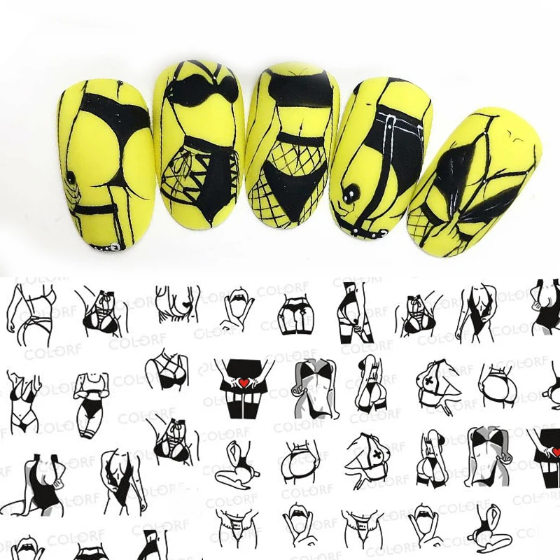 Best Offers Nail-Sticker Template Decal Decorations Abstract COOL Diy Girl 1pc 3d aVjn0Gjrj