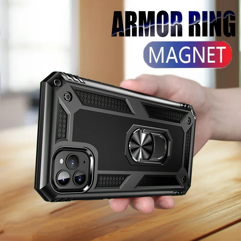 

Luxury Magentic Car Hoder Ring Case For IPhone 11 Pro Max 6 6s 7 8 Plus Case Shockproof Cover For IPhone X XR XS Silicone Coque