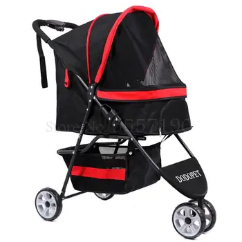 

Pet stroller folding pet car Japanese cat teddy bear small dog dodopet out dog cart