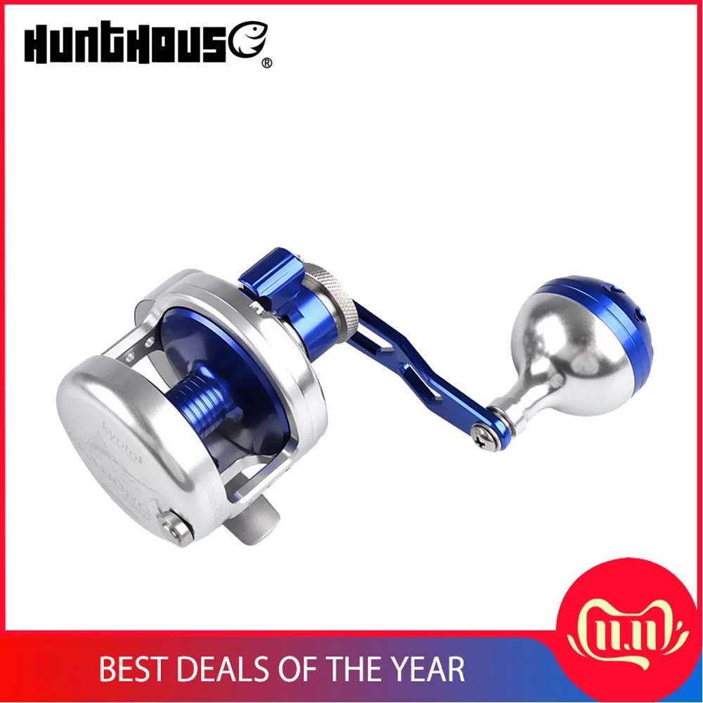 

2019 new Fishing slow jigging reel Bay Jigging CNC metal Jigging Reel overhead reel Boat Reel 11BB 25Kgs Drag Power