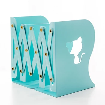 

Creative Adjustable Bookends Animal Metal Bookshelf Student Stationery Non-Slip azine File Holder Organizer