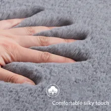 Искусственный Кролик, утолщенный мягкий ковер, ковер для гостиной, для спальни, для дома, прихожей, для девушек, скандинавский офис, длинный ворс, большой размер, ковер