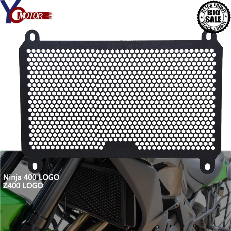 

FOR KAWASAKI NINJA400 Ninja 400 2018 2019+ Z400 Z 400 2019+ CNC Accessories Motorcycle Radiator Grille Guard Cover Protector