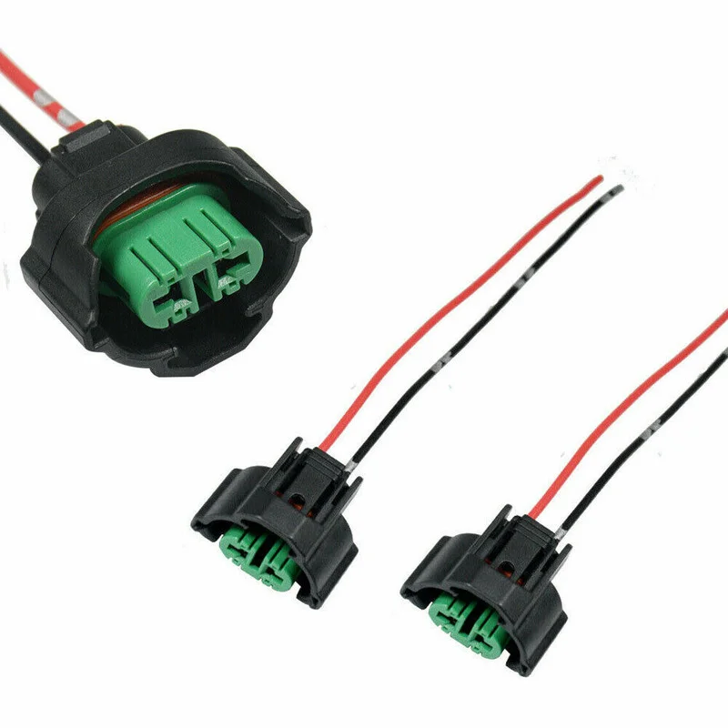 2Pcs H11 H8 Female Connector Adapter Wiring Harness Socket Car Wire Connector Cable Plug Adapter for Foglight Head Light