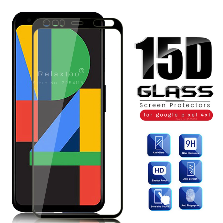 

15d full tempered glass for google pixel 4xl armor protection glasses on googel 4 xl xl4 pixel4 pixel4xl pixelxl4 safety film 9h