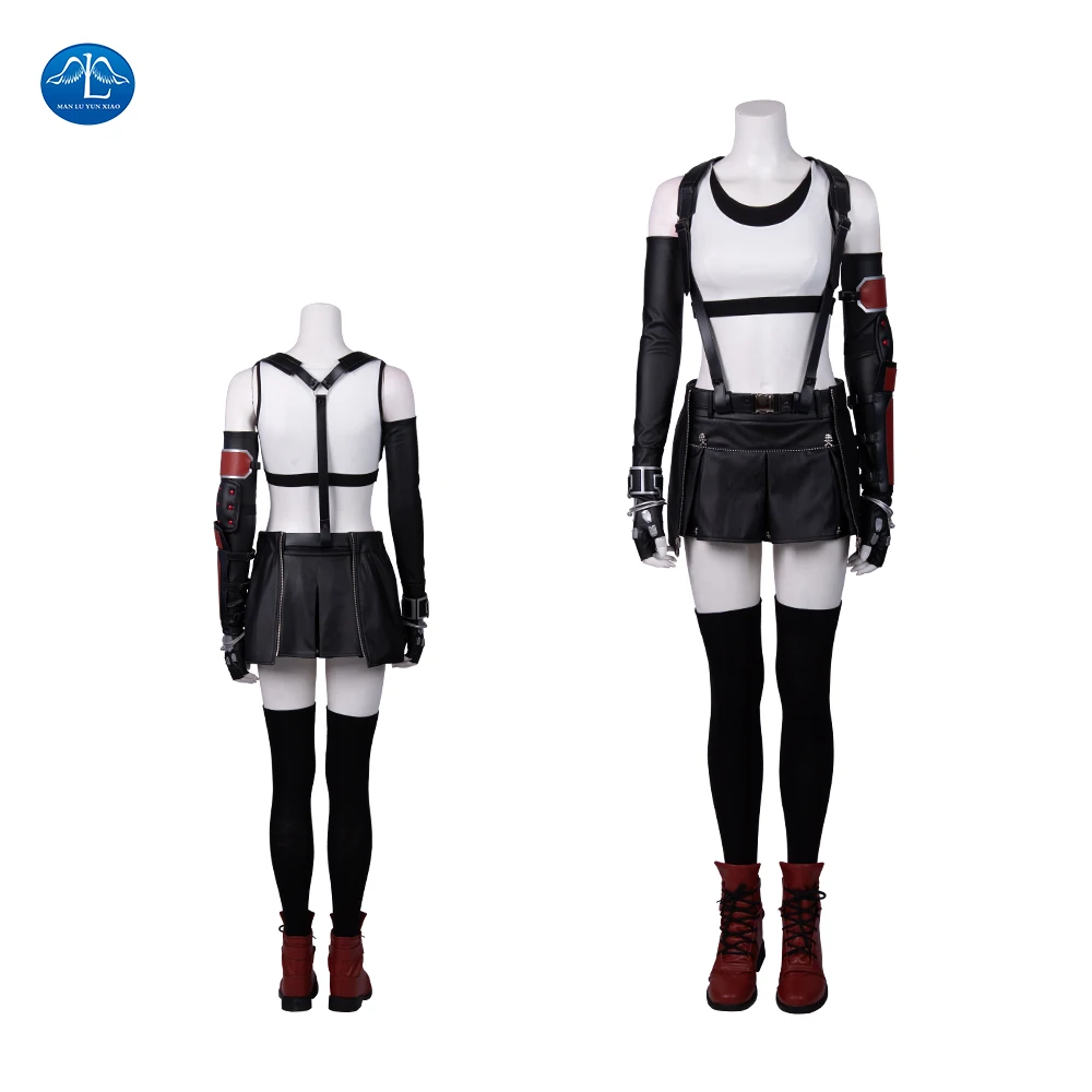 

Final Fantasy VII Remake Cosplay Tifa Lockhart Cosplay Costume Women Game Outfit Adult Vest Skirt Halloween Carnival Fancy Dress