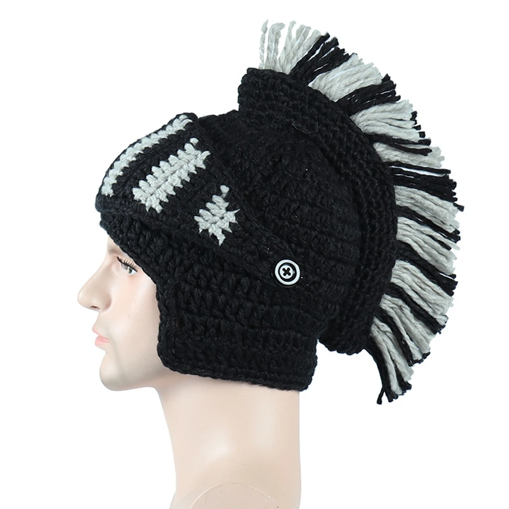 Pria Benang Handknitting Topi 