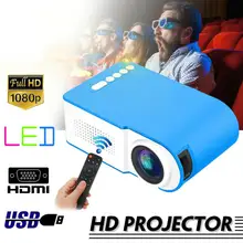 Mini projetor de led yg210 320*240 pixels, suporta 1080p, hdmi-, usb, áudio, portátil, mídia caseira, reprodutor de vídeo, venda imperdível