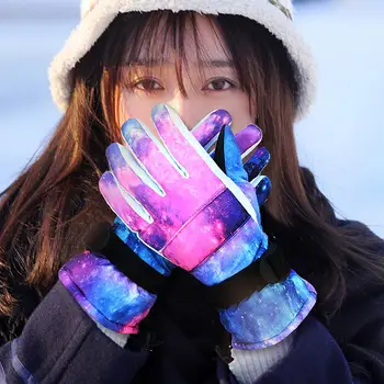 

Outdoor Winter Women Waterproof Windproof Thermal Thick Skiing Sports Gloves