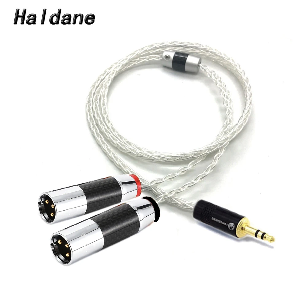 2.5mm Balanced to 4.4mm Male to Male Silver Plated Headphone AUX Audio Cable 1m