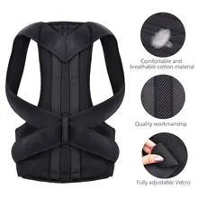 

Adjustable Black Back Posture Corrector Corset Back Brace Waist Lumbar Support Back Belt Unisex Straight Corrector XS-5XL