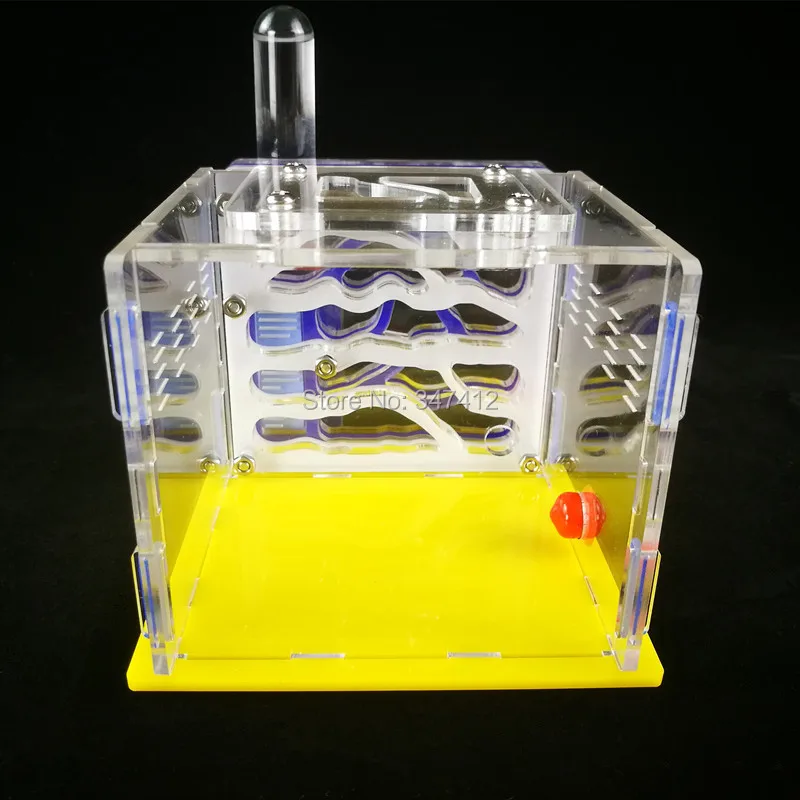 Acrylic Ant Workshop Nest Breathable Feeding Area Insect Reptile Farm Living House Feeding Nest 2nd Floor 9X9.5X8.5cm