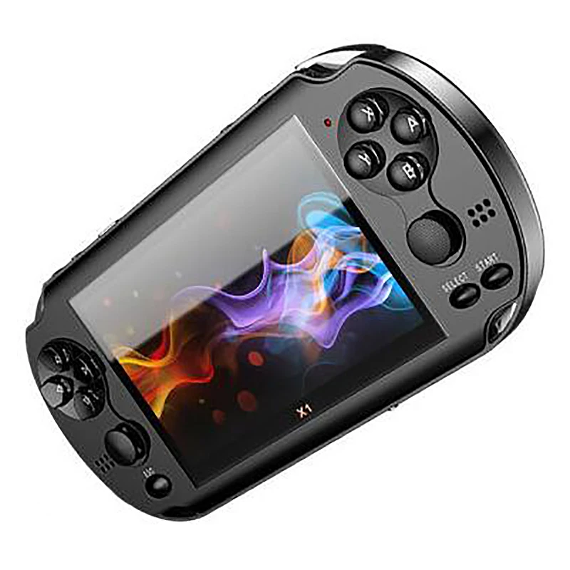 Новая ретро мини портативная игровая консоль 64 бит 4,3 дюймов HD портативный ручной игровой плеер Встроенный 1000+ игры видео игровая консоль
