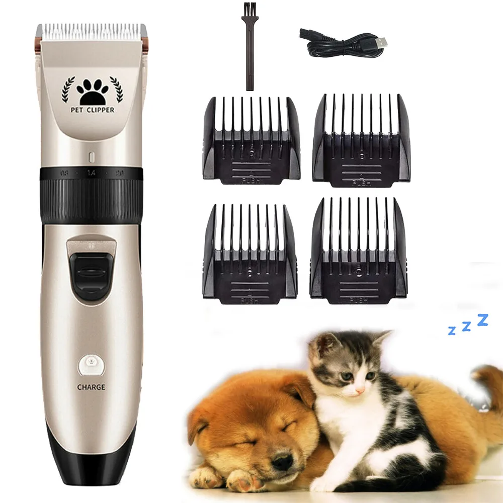 Pet Dogs Hair Clipper Cutter Grooming Cat Hair Trimmer Remover Electrical Pets Hair Cut Machine Shaver Razor Electric Scissor (1)