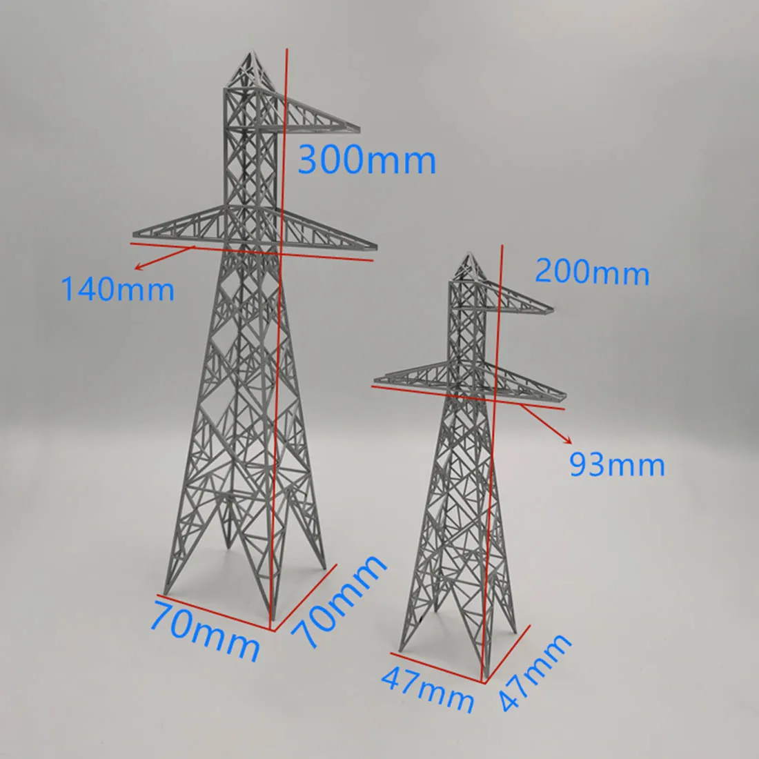 20x4,7x4,7 см песочный стол power Tower модель передачи башня Модель Дети Ранние образовательные игрушки подарок для ребенка-серебристо-серый