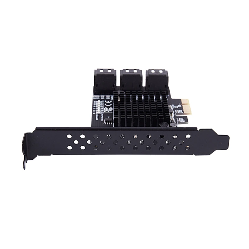 Pci-E к Sata3.0 Плата расширения 6-портовый 6G для Ssd Hdd Ipfs Mining Riser карта расширения Ipfs жесткий диск