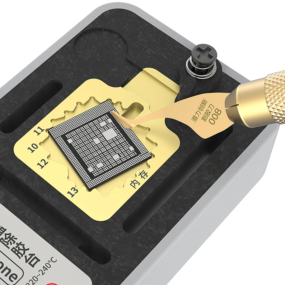 QIANLI Hot Stone constant temperature removal glue 3 in 1 fingerprint hard drive CPU for iPhone 7 7P 8 8P X XS MAX 11 Pro Max
