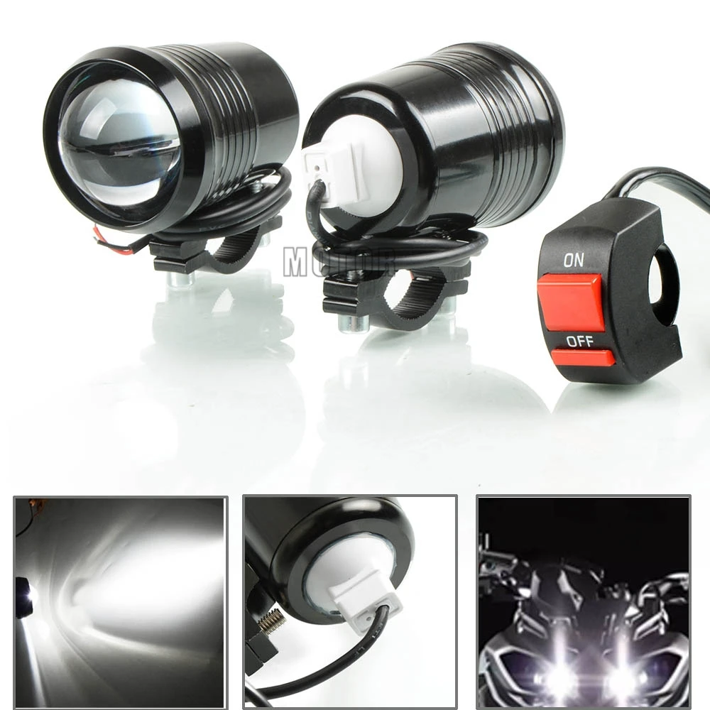 2PCS 125W Мото прожектор U7 LED вождения Туман Пятно света головки декоративные лампы