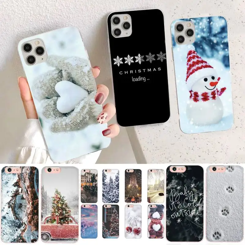 YNDFCNB Winter New York Central Phone Case for iphone 13 11 12 pro XS MAX 8 7 6 6S Plus X 5S SE 2020 XR case | Мобильные телефоны и