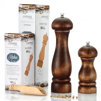 

Solid Wood Mushroom Head Pepper Grind Organ Kitchen Tool Manual Operation Pepper Grind Organ Multipurpose To Flavor Bottle