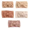 1Pcs Newborn Baby Headband For Girls Elastic Knit Children Turban Baby Bows Soft Nylon Kids Headwear Hair Accessories 32 Colors 1