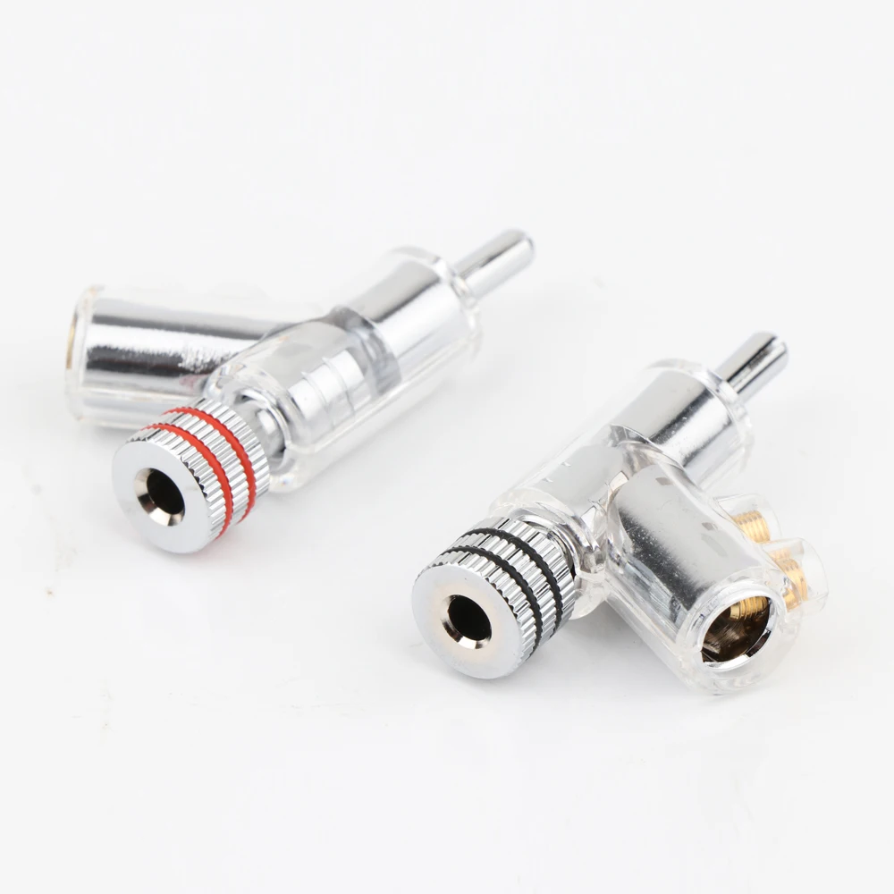 Cabo de Alto-falante Preffair Oi-end Ródio Chapeado Bloqueio Banana Plug Conector Faça Você Mesmo - Image 3