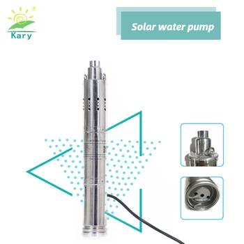 

Great design 3 inch dc brushless submersible solar water pumping system 3000L/H 24v agriculture water motor pump 1hp