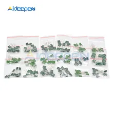 180 шт. = 18value* 10 шт. полиэфирная пленка конденсатор с алюминиевой крышкой смешанный набор содержит 2A104J 2A332J 2A472J 2A103J 2A333J 2A473J 2A563J 2A223J