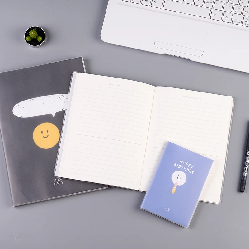 

Creative Student Rubber Cover B5/A5 Book Horizontal-Line/Grid Pages Memo Pad Thickened Notepad Class Notebook School Stationery