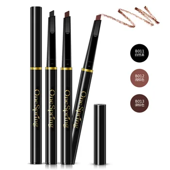 

OneSPring Stereo Rotation Black Light Dark Brown Natural Beauty Eyebrow Enhancers Powder Makeup Brow Eyebrows Enhancer Pencil