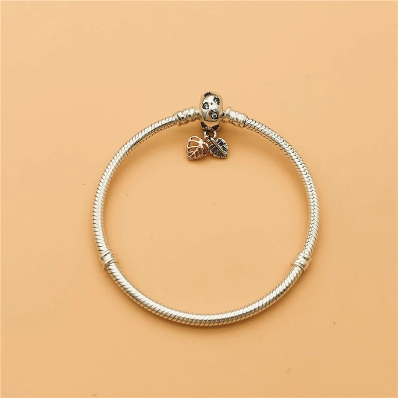 

Cefuny Original 925 Sterling Silver Moments Leaves & Snake Chain Bracelet 2019 Autumn New Style Women Gift Jewelry Diy Making