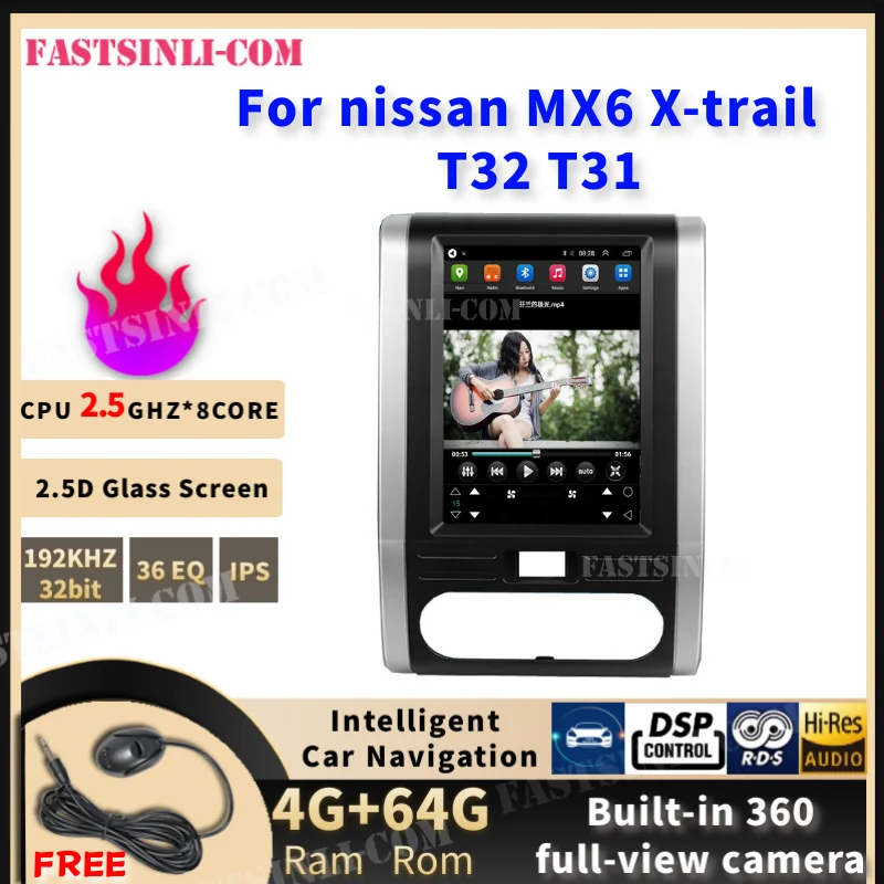 Автомобильный мультимедийный видеопроигрыватель CarPlay android с gps для nissan MX6 X trail Trail
