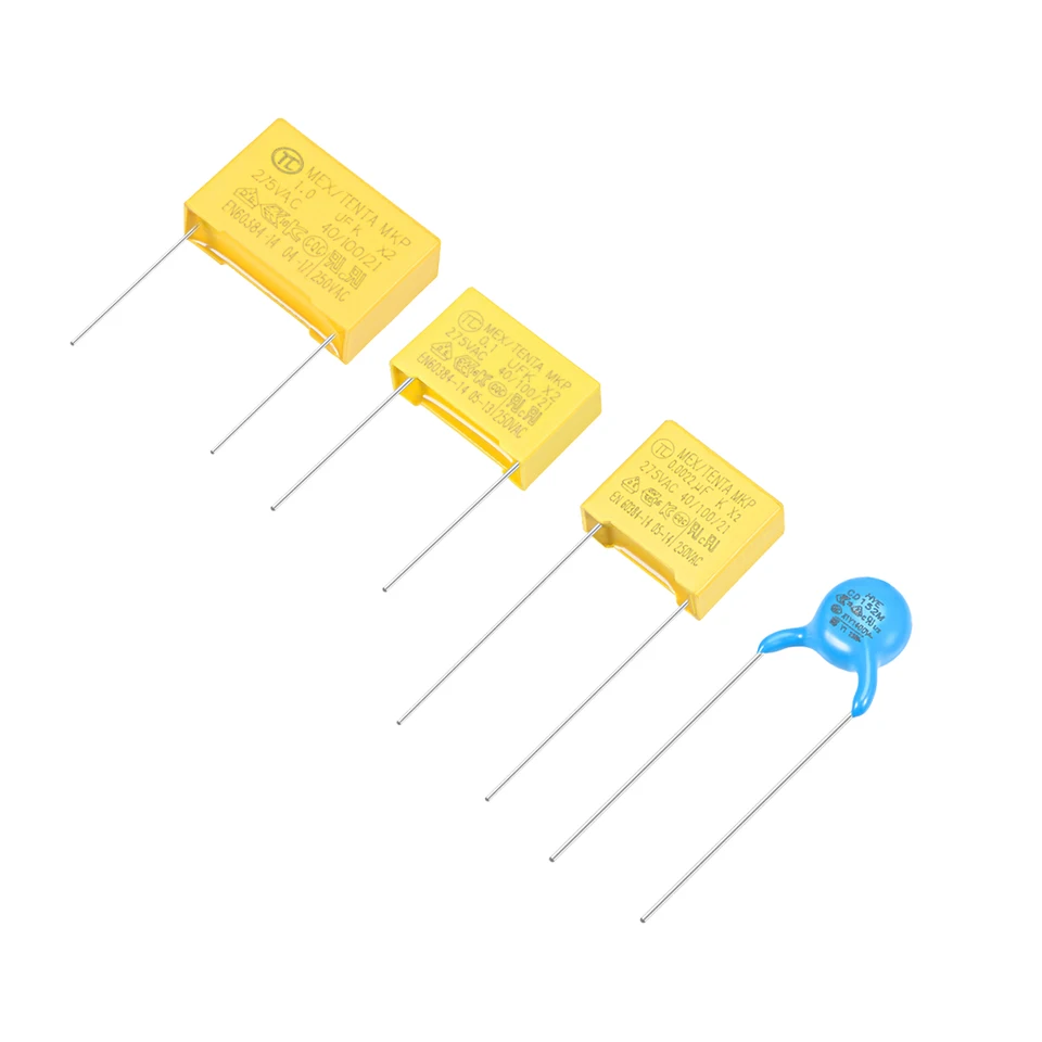 Polypropylene Capacitors Assortment Kit DIP 275VAC X2 0.022uF 0.047uF 10 Pcs