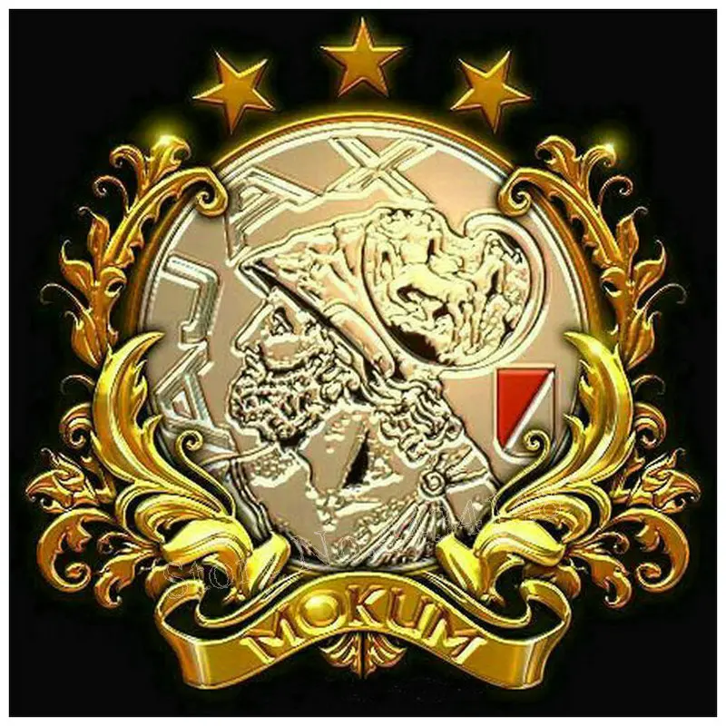 

Full square diamond painting ajax 40x40cm amsterdam diy 5d diamond art dutch football icon diamond mosaic kids gift sticker