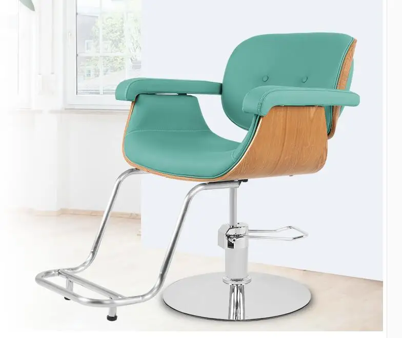 Net red barber shop chair hair salon dedicated rotating haircut chair lift high-end European-style simple modern hairdressing