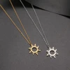 DOTIFI 316L Stainless Steel Necklace Plated Ethnic Sun Totem Pendent Necklaces For Charm Women Birthday Party Fashion Jewelry ► Photo 3/4