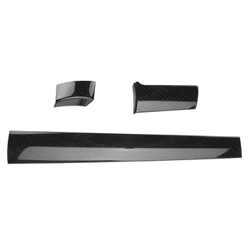 

For Honda Civic 2016-2017 3Pcs Carbon Fiber Pattern Car Interior Front Center Control Dashboard Stripe Cover Trim
