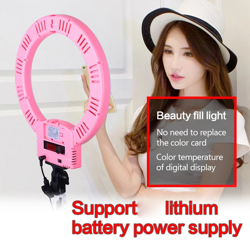 

12 inch Ring Lamp 3000-6000K Dimmable Selfie Photography LED Ring Light For Camera Photo Studio Makeup Phone Live Broadcasting