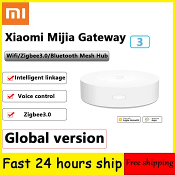 

Xiaomi Mijia Smart Multi-Mode Gateway ZigBee 3.0 WIFI Bluetooth Mesh Hub Smart Home Hub Work With Apple Homekit Mi Home APP