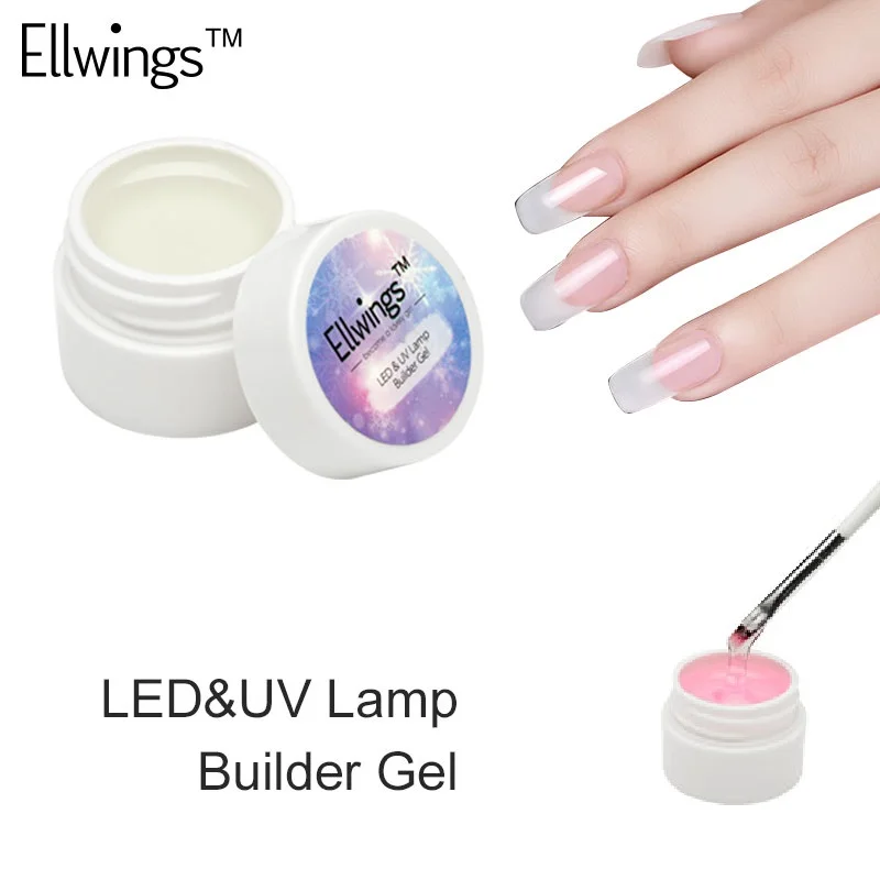 Ellwings Quick Building Nail Gel Finger Extension Nail Art Poly Gel UV