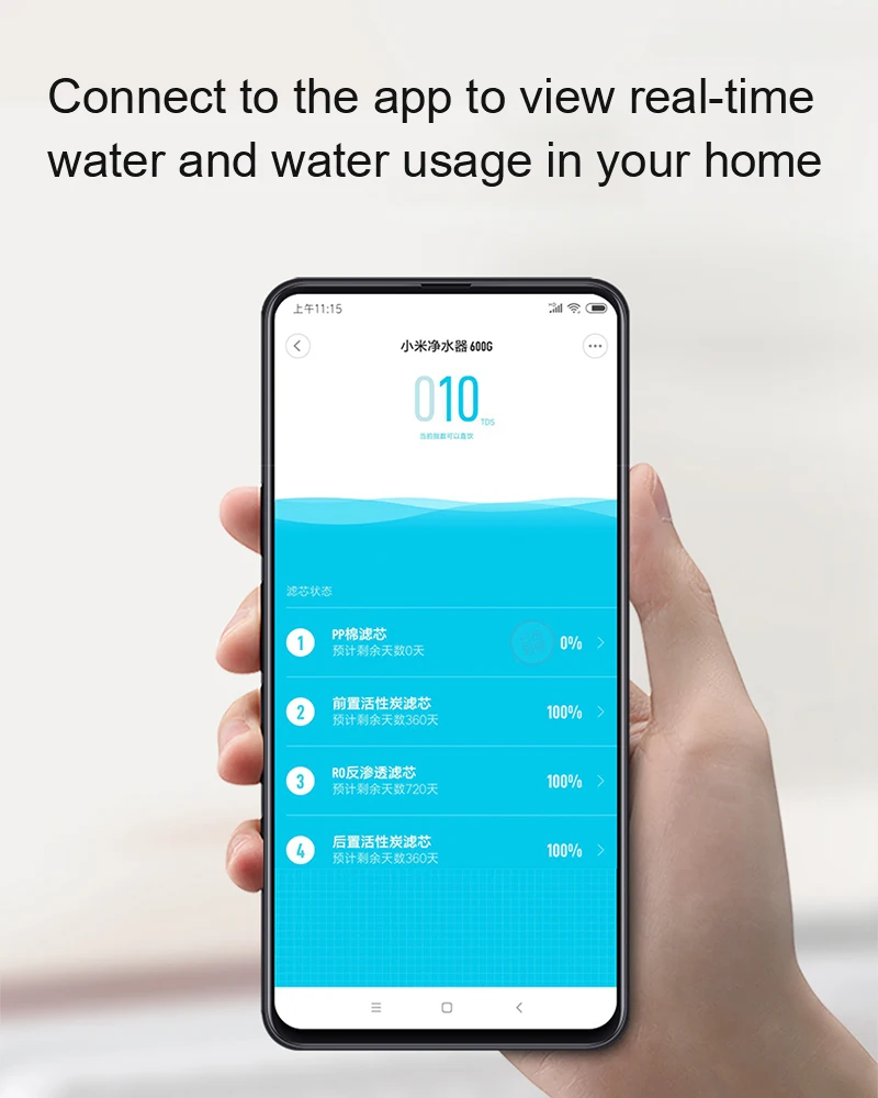 Xiaomi подводный кухонный фильтр очиститель воды обратный осмос вода Интеллектуальный монитор технология очиститель воды