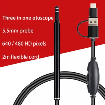 

Earpick Endoscope Inspection Camera Otoscope Visual Ear Spoon Cleaning Tool Safe Earpick Endoscope