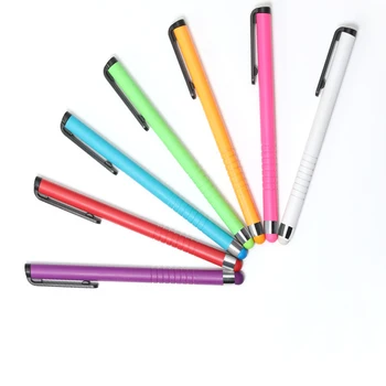 

100pcs/lot Capacitive Touch Screen Stylus Pen for IPhone IPad IPod Touch Suit for Other Smart Phone Tablet Metal Stylus Pencil