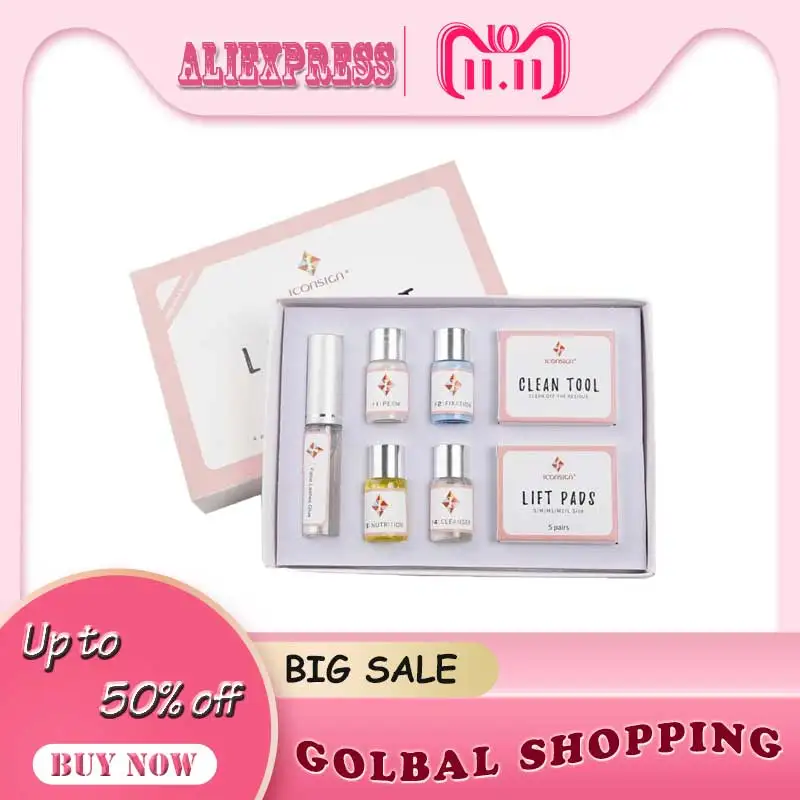 

Dropshipping Lash lift Kit Makeupbemine Eyelash Perming Kit ICONSIGN Lashes Perm Set Can Do Your Logo And Ship By US Shippment