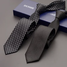 Высокое качество модные новые шелковые свадебные галстуки для мужчин галстук тонкий 6 см галстук дизайнерский бренд 2,36 дюймов шейный галстук с подарочной коробкой