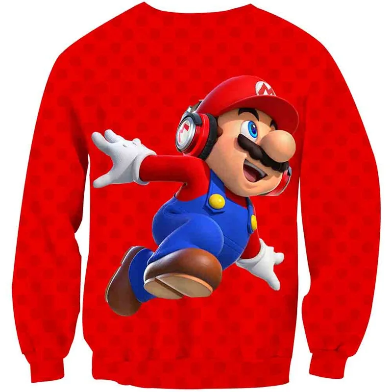 Details about   Cool Super Mario Kids Boys Pullover Hoodies Children Sweatshirts Jumpers Coat 