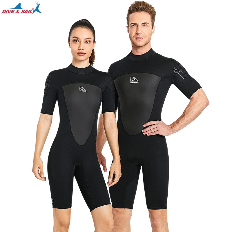 

Men's Wetsuits 2mm Premium Neoprene Back Zip Shorty Dive Skin for Spearfishing,Snorkeling, Surfing,Canoeing,Scuba Diving Suit