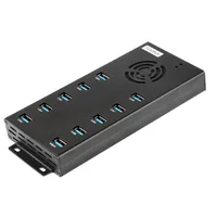 Sipolar new 10 port USB 3.0 5Gbps super speed data syncs charger hub 2.1A  fast charging for iPhone iPad tablets bitcoin miner 1