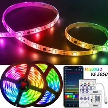 

LED Strip Light RGB 5050 WS2811 Cloud Ceiling Light Diode Flexible Tape Smart App Control Rainbow-Like Effect Lamp Gift 20M 30M